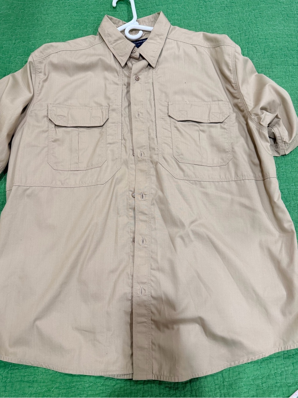 5.11 Tactical Men's Short Sleeve Button-Up Shirt - Khaki